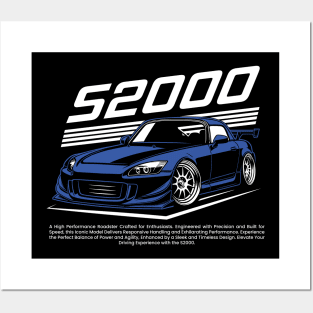 JDM Blue S 2000 Touge Posters and Art